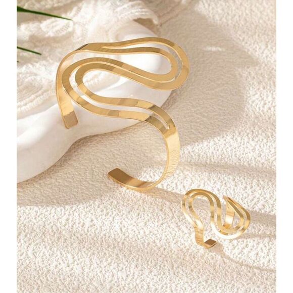 Modern Bracelet Ring Set - Picture 3 of 5